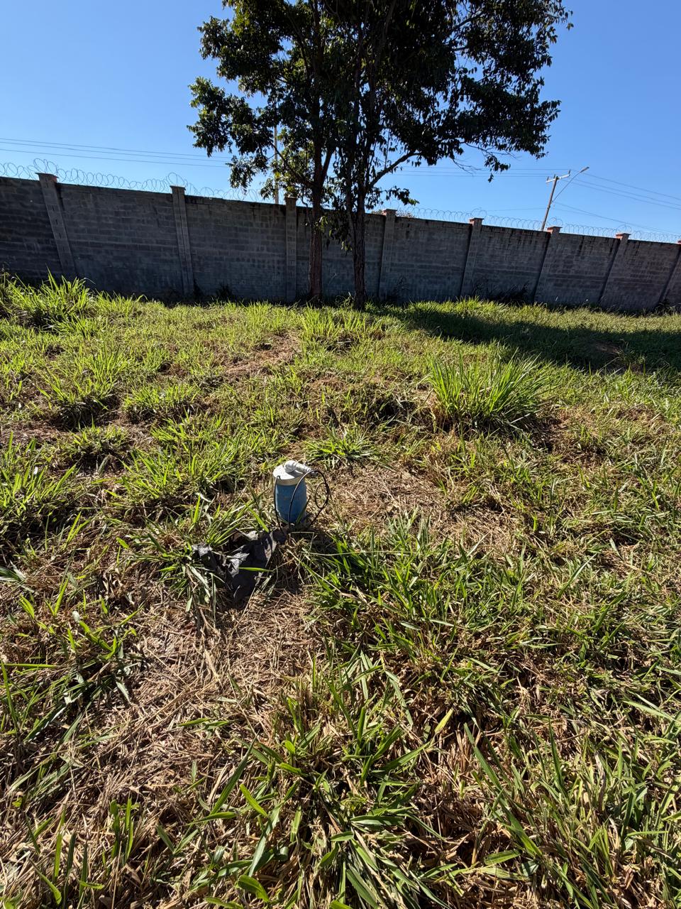Ponto de água (cavalete) instalado no lote